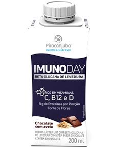 Quantas calorias em 1 copo (200 ml) Imuno Day Chocolate com Aveia?