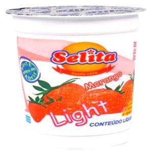 Quantas calorias em 1 copo (200 ml) Iogurte Light Morango?