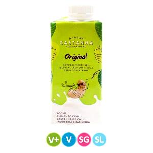 Quantas calorias em 1 copo (200 ml) Leite Castanha de Caju?