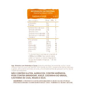 Quantas calorias em 1 copo (200 ml) Leite de Amêndoa e Cacau?