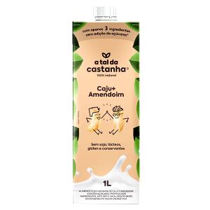 Quantas calorias em 1 copo (200 ml) Leite de Castanha de Caju + Amendoim?