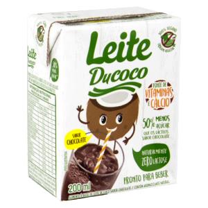 Quantas calorias em 1 copo (200 ml) Leite de Coco + Chocolate?