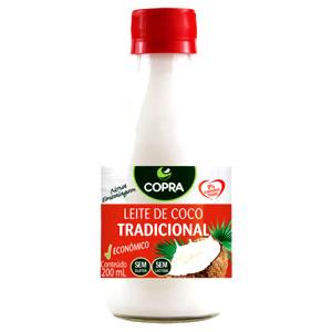 Quantas calorias em 1 copo (200 ml) Leite de Coco Pronto para Beber?