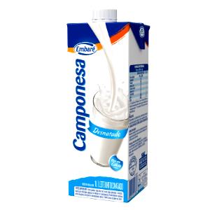 Quantas calorias em 1 copo (200 ml) Leite Desnatado Camponesa?