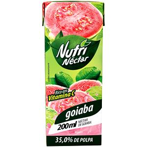 Quantas calorias em 1 copo (200 ml) Néctar de Goiaba?