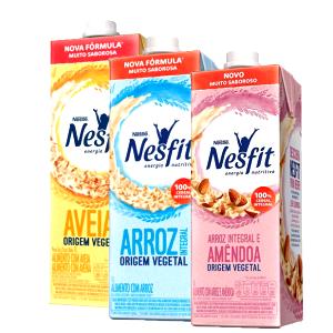 Quantas calorias em 1 copo (200 ml) Nesfit Arroz Integral e Amêndoa?