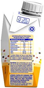 Quantas calorias em 1 copo (200 ml) Quinoa e Linhaça Banana?