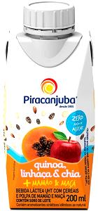 Quantas calorias em 1 copo (200 ml) Quinoa e Linhaça Zero?