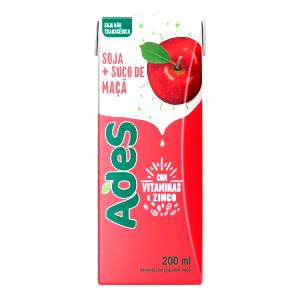 Quantas calorias em 1 copo (200 ml) Soja + Maçã?