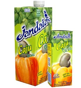 Quantas calorias em 1 copo (200 ml) Suco de Caju?