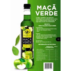 Quantas calorias em 1 copo (200 ml) Suco Maçã Verde Premium?