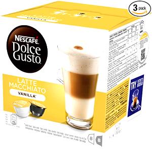 Quantas calorias em 1 copo (24,3 g) Latte Macchiato?