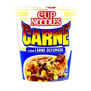 Quantas calorias em 1 copo (64 g) Cup Noodles Carne?