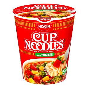 Quantas calorias em 1 copo (64 g) Cup Noodles Tomate?