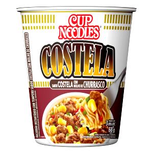 Quantas calorias em 1 copo (68 g) Cup Noodles Costela com Molho de Churrasco?