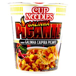 Quantas calorias em 1 copo (68 g) Cup Noodles Galinha Caipira Picante?