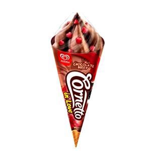 Quantas calorias em 1 copo (86 g) Cornetto Lovelicious?