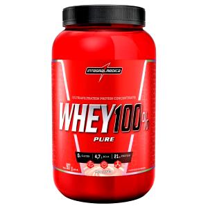 Quantas calorias em 1 copo medidor (28,4 g) 100% Whey Protein?