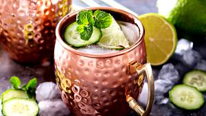 Quantas calorias em 1 Coquetel Moscow Mule?