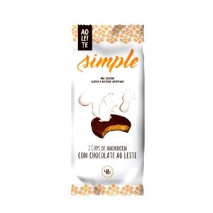 Quantas calorias em 1 cup (20 g) Cup de Amendoim com Chocolate Ao Leite?