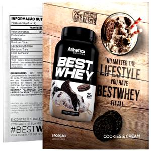 Quantas calorias em 1 dosador (30 g) Whey Protein Isolado Cookies?