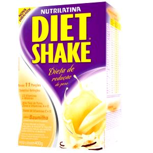 Quantas calorias em 1 dose + 300ml leite desnatado (35 g) Diet Shake Baunilha?