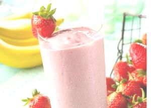 Quantas calorias em 1 Dose (405 G) Smoothie de Fruta (com Suco de Frutas e Produtos Lácteos)?