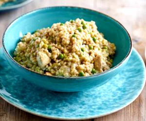 Quantas calorias em 1 Dose Risoto De Cevadinha Com Frango?