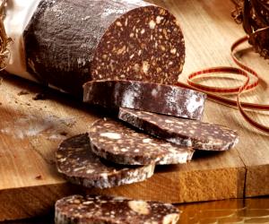 Quantas calorias em 1 Dose Salame De Chocolate?