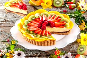 Quantas calorias em 1 Dose Tarte De Fruta Fresca?