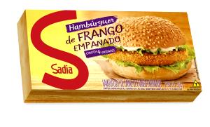 Quantas calorias em 1 e 1/2 unidades (130 g) Hambúrguer de Frango Empanado?