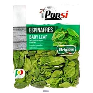 Quantas calorias em 1 Embalagem (285 G) Espinafre?