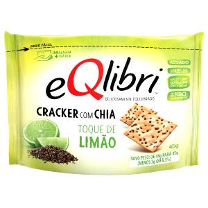 Quantas calorias em 1 embalagem (45 g) Cracker com Chia Original?