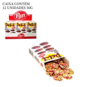 Quantas calorias em 1 embalagem (50 g) Chocolate Ao Leite com Confeitos?