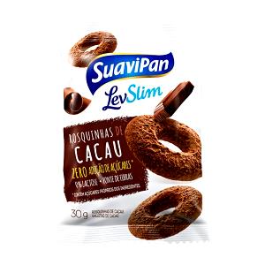 Quantas calorias em 1 embalagen (30 g) Levslim Rosquinhas de Cacau?