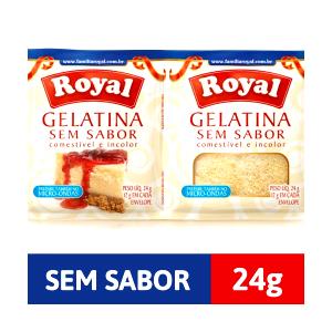 Quantas calorias em 1 envelope (12 g) Gelatina em Pó Incolor sem Sabor?