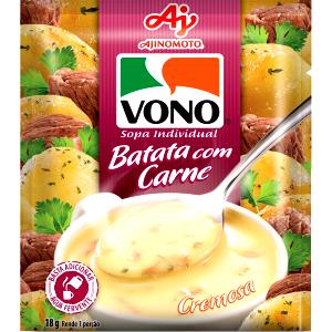 Quantas calorias em 1 envelope (18 g) Sopa Batata com Carne (18g)?