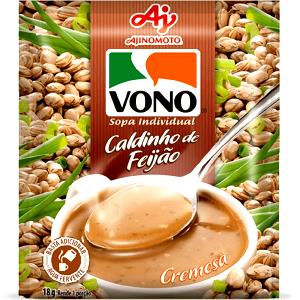 Quantas calorias em 1 envelope (18 g) Sopa Caldinho de Feijão?