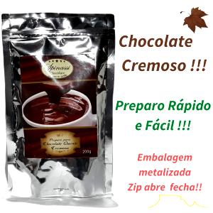 Quantas calorias em 1 envelope (26 g) Chocolate Cremoso?