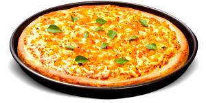 Quantas calorias em 1 fatia (115 g) Marguerita Pan Pizza (Grande)?
