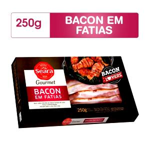 Quantas calorias em 1 fatia (12 g) Bacon em Fatias?