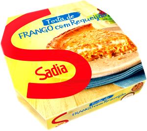 Quantas calorias em 1 fatia (125 g) Torta de Frango com Requeijão?