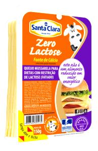 Quantas calorias em 1 fatia (18 g) Queijo Mussarela Fatiado 0% Lactose?