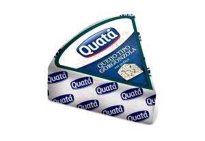 Quantas calorias em 1 fatia (30 g) Queijo Gorgonzola Quatá?