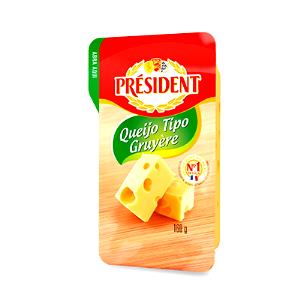 Quantas calorias em 1 fatia (30 g) Queijo Gruyère?