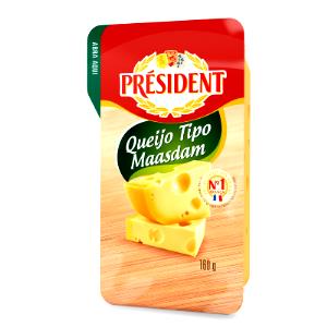 Quantas calorias em 1 fatia (30 g) Queijo Maasdam?