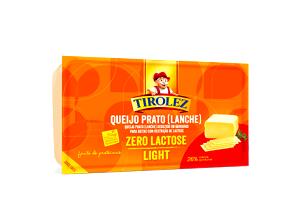 Quantas calorias em 1 fatia (30 g) Queijo Prato Light Zero Lactose?