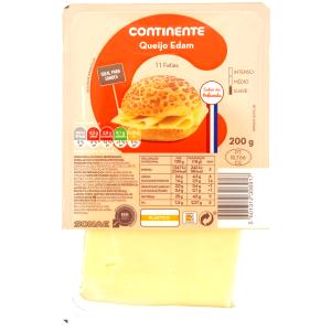 Quantas calorias em 1 fatia (30 g) Queijo tipo Edam?