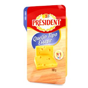 Quantas calorias em 1 fatia (30 g) Queijo Tipo Estepe?