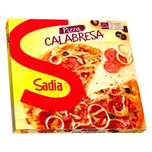 Quantas calorias em 1 fatia (45 g) Pizza Calabresa Resfriada?